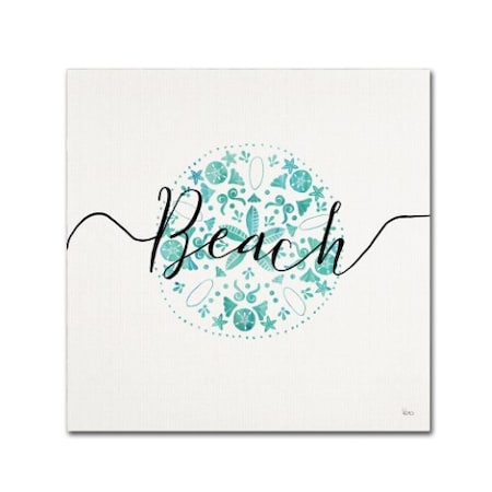 Veronique Charron 'Sea Charms II Teal' Canvas Art,24x24